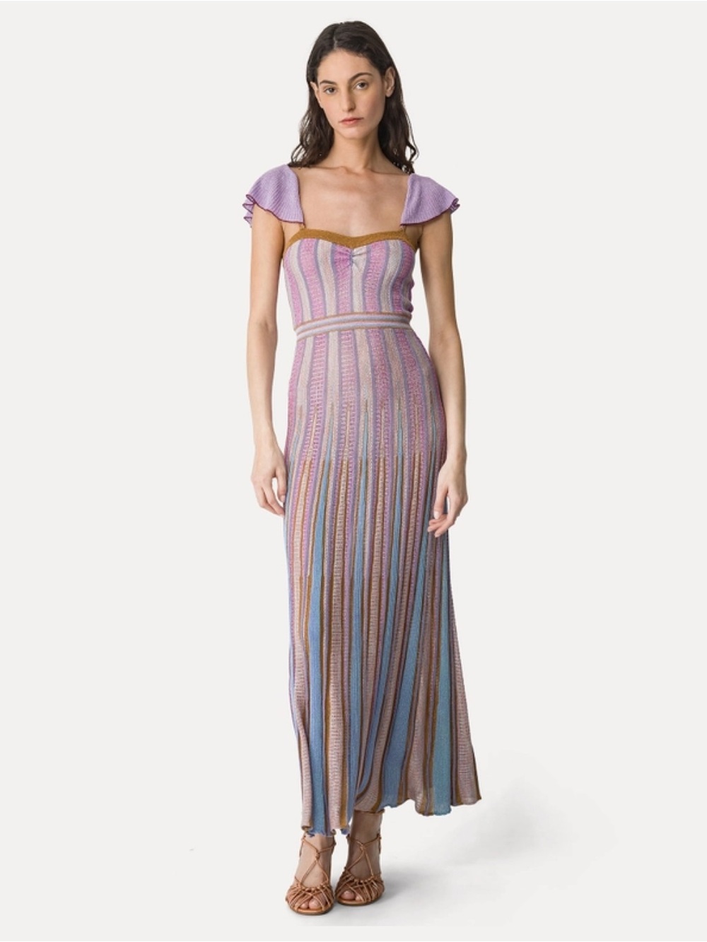 forte forte “les folies” bronze chic inlay metallic dress - Picture 5 of 10